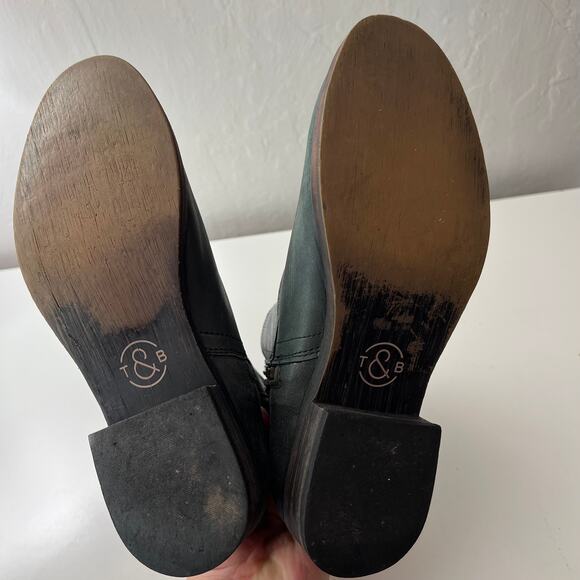 Treasure & Bond Women's Leather Moto Strap Ankle Boots Size 8 Grunge Trendy - Picture 8 of 10